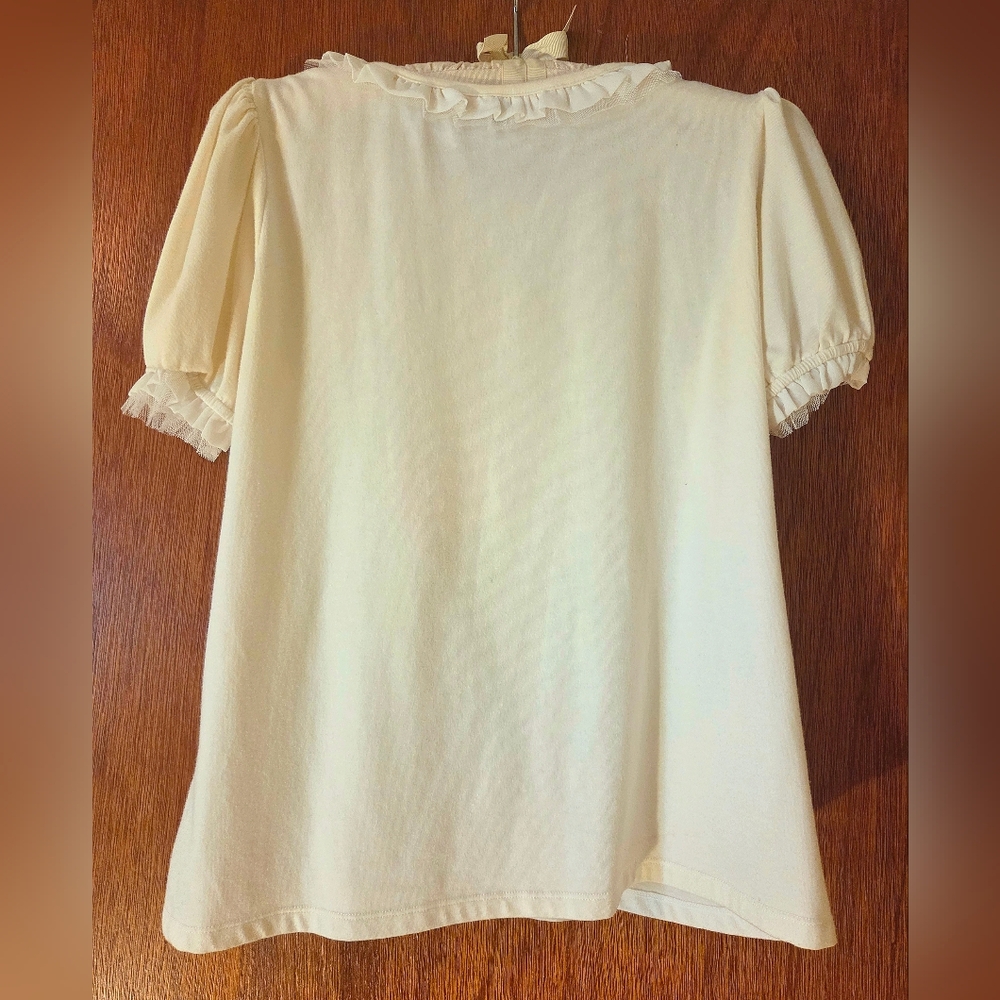 White Tee with Pink Unicorn Graphic - Picture 3 of 6